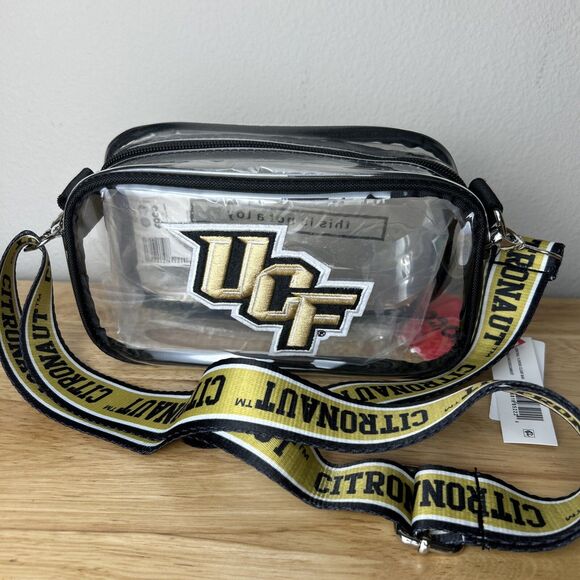 Foco University Central Florida UCF Knights Nitro Citronaut Clear Purse Handbag - Picture 1 of 10
